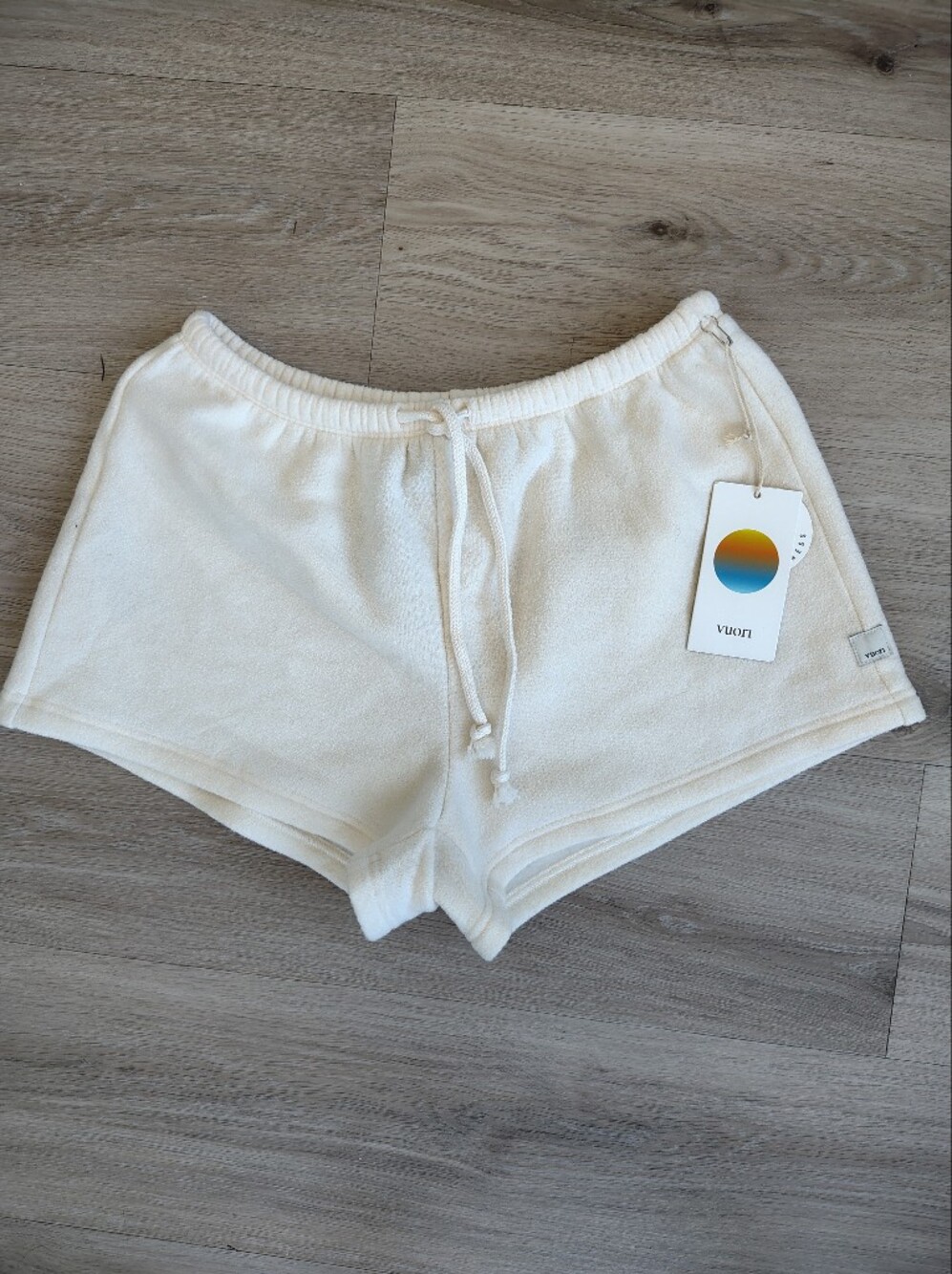 NWT Vuori Cream Athletic Terry Shorts